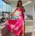 Vestido longo insp farm - rosa pink - comprar online