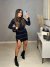 Vestido com manga longa - listrado - preto - loja online