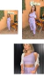 Imagem do Conjunto calça jogger e cropped nula manga - lilás