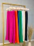 Calça pantalona cós alto - bege