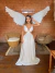 Vestido longo fenda na cintura - branco - buy online