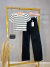 Imagem do Calça jeans wide leg preta - com destroyed