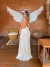Vestido longo fenda na cintura - branco - Amor de Peça - Looks Femininos Estilosos, Loja de Roupa Feminina Online