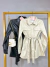 Sobretudo de couro com faixa - preto - buy online