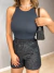 Body cavado poliamida premium - preto