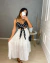 Saia midi 3 marias - off white