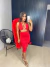Conjunto de saia midi e cropped - vermelho - buy online
