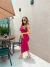 Imagem do Vestido tomara que caia no tricot estruturado - rosa