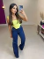 Calça jeans wide leg com elastano - lavagem escura - 28000 - 2 - loja online