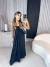 Vestido longo fluído com amarração no pescoço - preto on internet