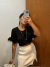 Blusa plumas - preto - online store