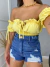 Short jeans cós alto destroyed - lavagem escura - loja online
