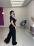 Calça pantalona em paetê - preto on internet