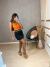 Corset no poliamida suplex - laranja - comprar online