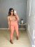 Calça alfaiataria inspiração zara - salmão rosado G - buy online