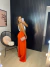 Calça pantalona fluida - laranja na internet
