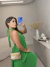 Vestido desiré - verde bandeira - Amor de Peça - Looks Femininos Estilosos, Loja de Roupa Feminina Online