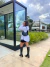 Saia listrada no tricot modal - preta - online store