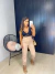 Calça alfaiataria inspiração zara - bege