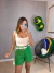 Imagem do Short alfaiataria com bolso frontal - verde bandeira