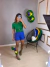 Blusa cropped barra u - verde bandeira