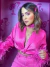 Cropped manga longa com plumas - rosa