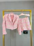 Imagem do Conjunto tweed de blazer com short - alta costura rosa
