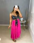 Top cropped amarração - preto poá - loja online