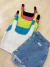 Cropped ponto crochê decote quadrado - amarelo lima - Amor de Peça - Looks Femininos Estilosos, Loja de Roupa Feminina Online