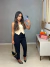 Conjunto calça zara e cropped babados - preto - Amor de Peça - Looks Femininos Estilosos, Loja de Roupa Feminina Online