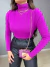 Blusa cacharrel manga longa - roxa