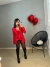 Blazer alfaiataria alongado - vermelho - comprar online