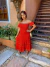 Vestido tricot ciganinha - vermelho alaranjado - buy online