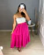 Saia midi 3 marias - rosa pink na internet