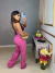 Imagem do Calça jeans wide leg - rosa
