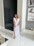 Vestido no tule com maiô e fenda - branco on internet
