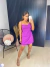 Vestido curto modelagem sereia - roxo