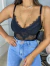 Body de renda chantilly - preto