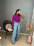 Blusa nula manga tricot - roxo - buy online