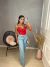 Body de renda chantily com alcinha - vermelho - buy online