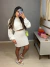 Conjunto tricot tramas de saia e blusa puff - branco - Amor de Peça - Looks Femininos Estilosos, Loja de Roupa Feminina Online