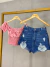 Short jeans cós alto destroyed - lavagem escura