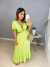 Vestido mullet manguinha princesa - verde lima