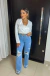 Mini blazer alfaiataria acetinado - off white - buy online