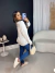 [DEFEITO #24] [TAMANHO:40] Calça jeans skinny com cós clochard - escura