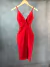 Vestido Las Vegas Midi - Vermelho - buy online