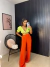 Calça pantalona fluida - laranja - comprar online