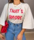 Blusa t-shirt com manga 3/4 - branca com vermelho