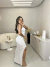Vestido mykonos crochê - branco on internet