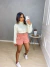 Short em suéde cós alto com cinto - rosa - Amor de Peça - Looks Femininos Estilosos, Loja de Roupa Feminina Online